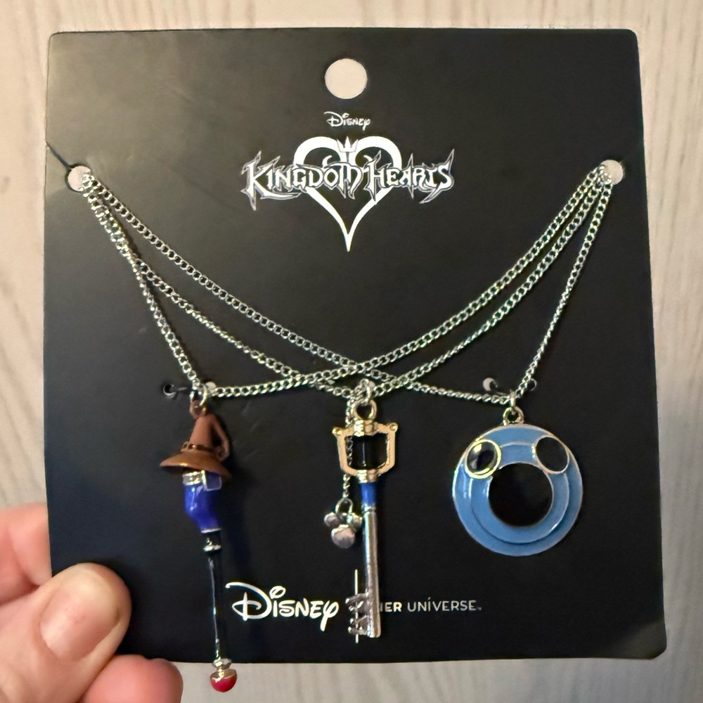 Disney Kingdom Hearts Trio of Necklaces Set